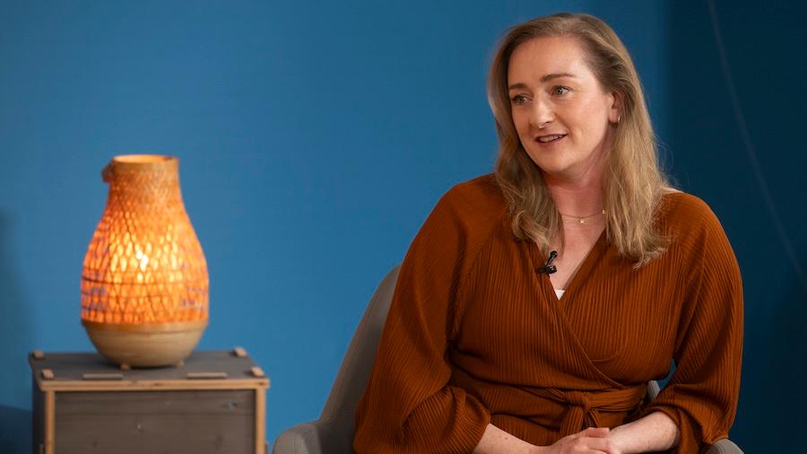 Bild von Michele Penz während ihres Vortrags auf dem pme Health Day 2025